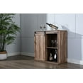 thumbnail image 6 of Weston Sliding Barn Door Wine Cabinet, 6 of 8
