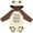 Natural & Brown w Ears, variant on Inktastic AUTISM Boys or Girls Long Sleeve Baby Bodysuit