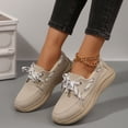 thumbnail image 3 of Chaussures Bateau IUJSOY Femmes à Lacets Chaussures de Marche Confortables Semelle Épaisse Souple Espadrilles Mode Mocassins, 3 of 8