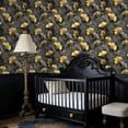 thumbnail image 4 of Peel and Stick Wallpaper Nature Inspired Ginkgo Leaves Ornamental Vines Gold Wall Mural 17.7in x 9.8ft Self Adhesive Removable Wall Paper Renter Friendly Wallpaper for Nursery Bedroom Cabinets, 4 of 8