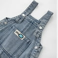 thumbnail image 5 of Tiijoy Toddler Boys Dungarees Denim Overalls with Adjustable Strap Sleeveless Jumpsuit, Sizes 2-3, 5 of 5