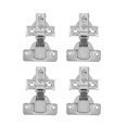 thumbnail image 4 of Bisagra para puerta de muebles ANGGREK hidráulica universal 4 juegos de herrajes con tornillos para armario para el hogar, 4 of 8