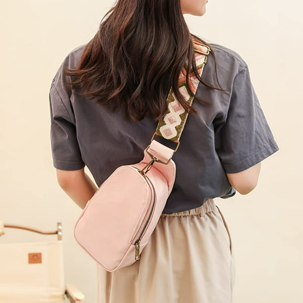 Fashion Crossbody Sling Bag for Women PU Leather Small Fanny Pack Purses Chest Bags Shoulder Backpack for Women Teen Girls