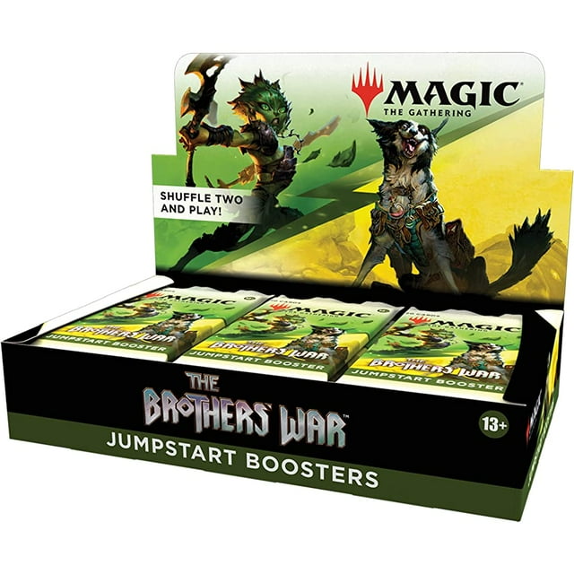 Magic The Gathering The Brothers' War Jumpstart Caja de Refuerzo | 18 Paquetes (360 Tarjetas mágicas)
