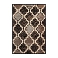 thumbnail image 1 of Alfombra de área interior de trellis geométrico moderno de Viking Superior con respaldo de ye de yute, 3 'x 5', chocolate Superior Ver descripción, 1 of 2