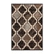 thumbnail image 1 of Alfombra de área interior de trellis geométrico moderno de Viking Superior con respaldo de ye de yute, 3 'x 5', chocolate Superior Ver descripción, 1 of 2