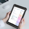 thumbnail image 4 of ELEHOLD Hybrid Rugged Case for iPad 6th Gen/5th Gen /Pro 9.7, Dual-Layer Protective Heavy Duty Shockproof Case with 360° Rotatable Handstrap Foldable Kickstand Crossbody Shoulder Strap,Black, 4 of 12