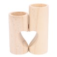 thumbnail image 4 of Tea Light Candle Holder, Practical Carefully Carved Decorative Wood Tealight Candle Holder 2Pcs Decor  for Dining Table, 4 of 7
