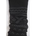 thumbnail image 3 of Grey Black Warm Knit Leg Warmers Snowflake Slouch Boot Socks, 3 of 3