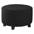 thumbnail image 2 of GUOOL Housse de Pouf Ronde en Tissu Polyester Jacquard Spandex Haute Élasticité Noir, 2 of 9
