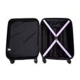 thumbnail image 5 of 20" Carry On Luggage Hardshell Lightweight Hardside Suitcase with Silent Spinner Wheels, Purple, 5 of 6