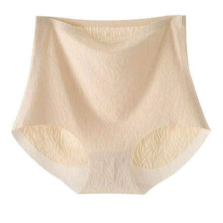 Yuzhih Seamless Underwear for Women Full Coverage No Show High Waisted Ladies Panties Soft Stretchy Brief