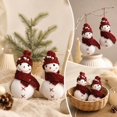 thumbnail image 4 of Qjidjing 2Pcs Christmas Tree Snowman Ornaments, Xmas Hanging Pendant Accessories, for Christmas Tree, Home Wall, Holiday Party Decor, 4 of 7