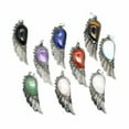 thumbnail image 4 of Chakra Gemstone Crystal Angel Wing Pendant Luck Energy Reiki Healing Amulet Gift, 4 of 9
