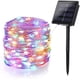 thumbnail image 1 of Guirnaldas de luces navideñas solares para exteriores, 24 M, 240 LED, iluminación de alambre de cobre para exteriores, luces solares de hadas, 8 modos, impermeables, para árboles de Navidad, jardín,, 1 of 8