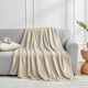 thumbnail image 2 of Manta Hansleep Taupe de Forro Polar Queen 229x229 cm Acogedora, 2 of 9