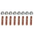 thumbnail image 1 of M8 1.25 Kit de Goujons Filetés, Résistant à l'Usure 8 Pcs Haute Pression Résistant 8mm Collecteur d'Échappement Kit de Matériel pour Voiture, 1 of 8