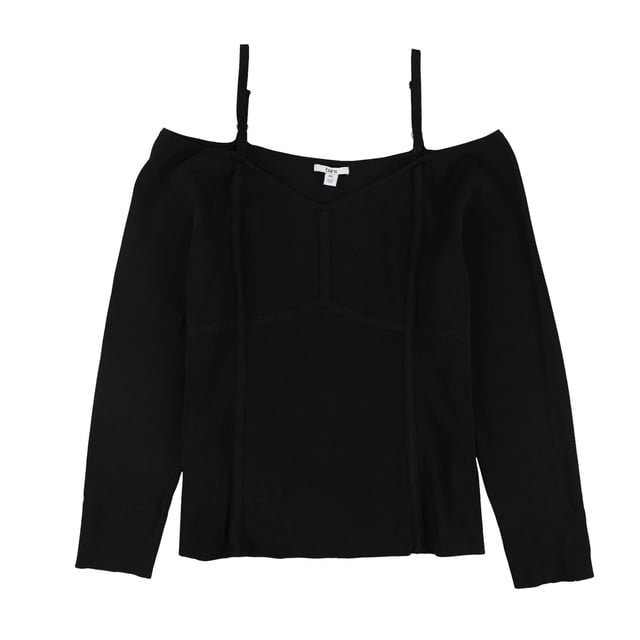 Suéter con detalle de costuras bar III para mujer negro XX-Large