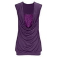 thumbnail image 4 of Erwazi Solid Sparkly Tank Top for Women Sequin Sleeveless V Neck Tops, 4 of 9