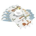 thumbnail image 2 of XMXY Woven Placemats Set of 4 PCS, Cartoon Forest Flower Animal Table Mats Washable Heat Resistant Placemats, 2 of 6