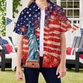 thumbnail image 2 of Staki 250 Anniversary USA Shirt Girl American Flag Shirt for Girls: 4th July Graphic T-Shirts Patriotic USA Flag Star Stripes Tees Hawaiian Button Down Tops 4T 5T 454T(Light Purple,4-5 Years), 2 of 4