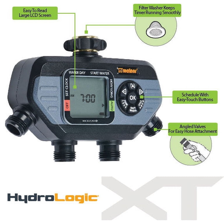 Melnor HydroLogic 73280 Digital Water Timer, 2 Zone and 4 Zone