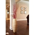 thumbnail image 7 of Green Floral Crafts 27-inch Natural Bamboo Cylinder Floor Vase Wooden for Dried Flowers Branches Perfect Spa Office Dining Living Room Entry Way Home Decoration, Natural, 7 of 7