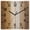 Brown Yellow, variant on Brown Ombre Wooden Wall Clock Silent Non Ticking, Vintage Country Wooden Square Wall Clocks Battery Operated, Decor Clock for Home Office, Living Room, Kitchen, 10 Inch