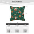 thumbnail image 4 of ZICANCN Santa Claus Candy Holiday Throw Pillow Covers, Bed Couch Sofa Knit Decorative Pillow Covers for Living Room Farmhouse, 22"x22", 4 of 8
