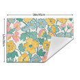 Artistic closeup of flowers Dining mat, washable, heatresistant