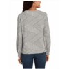 Ellen Tracy Women's Sweater Jacquard Crewneck L