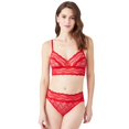 thumbnail image 2 of b.tempt'd by Wacoal Women's Lace Kiss Bralette, Crimson Red, Medium, 2 of 2