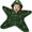 Dark Green, variant on Newborn Christmas Starfish Romper Fleece Hooded Jumpsuit, Festive Christmas Element Printed Sleepwear Cute Toddler Winter Holiday Outfits