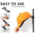 thumbnail image 5 of Adjustable Cap Rack Bag Hat Holder Organizer Storage Door Closet Hanger Room, 5 of 6