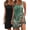 Black/Floral Green, variant on 2 Pack Nightgowns for Women Sleeveless Sleep Shirts Tank Chemise Nightshirts Sleepwear