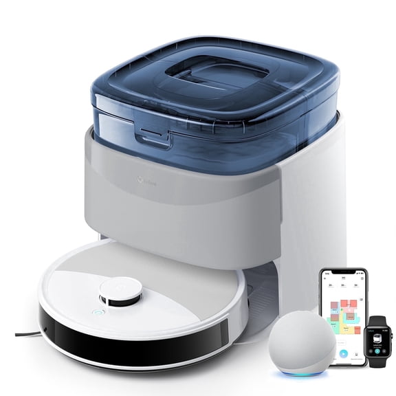 Lefant M3L Robot Vacuum and Mop, 12000Pa Suction, LiDAR Obstacle Avoidance, All-in-One for Pet Hair Carpet