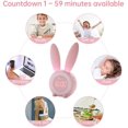thumbnail image 4 of Despertador para niños con luz nocturna para niños pequeños, 5 tonos de llamada, control táctil y repetición de alarma con batería recargable de 2000 mAh Entrenador de sueño para niños para dormitorio de niños y niñas oso de fresa Electrónica, 4 of 5