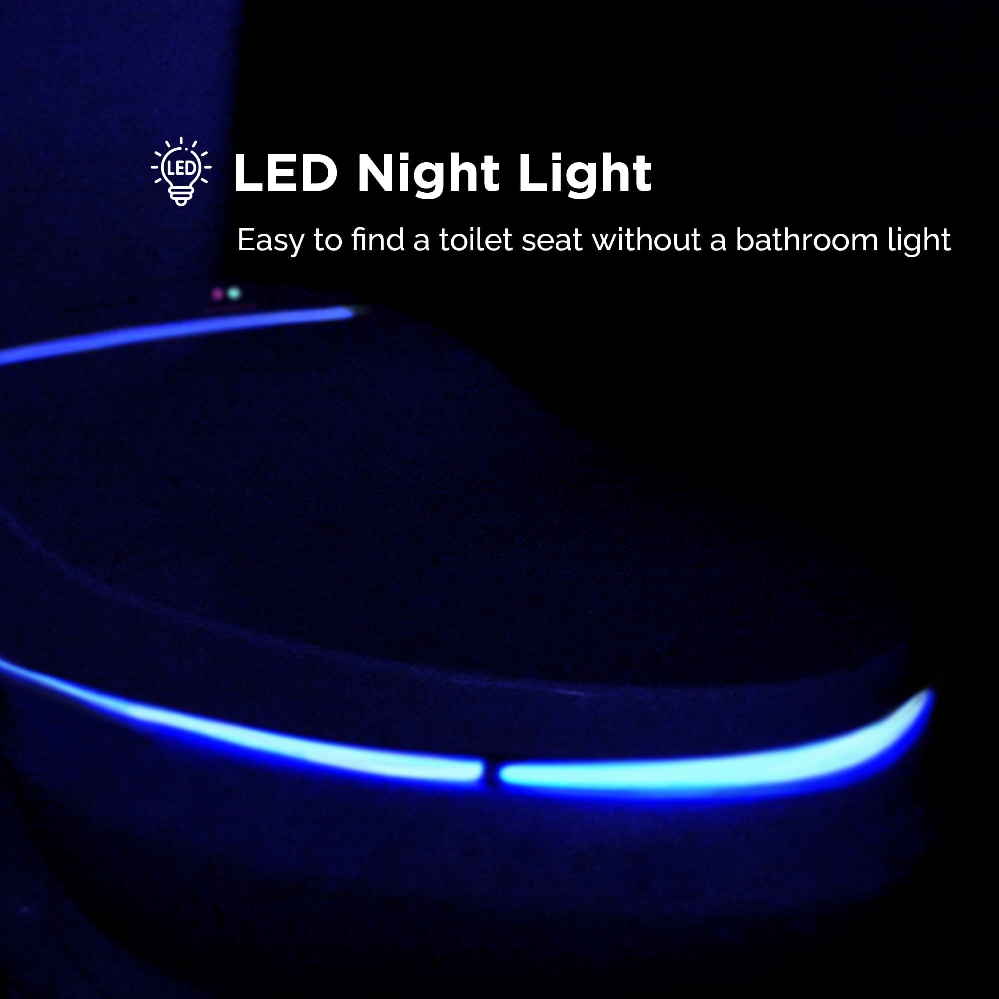 Hulife HLB-4000ER Electric Bidet Seat, White Elongated Attachment, Remote Control, LED Nightlight, Warm Water, Heated Seat, Dryer