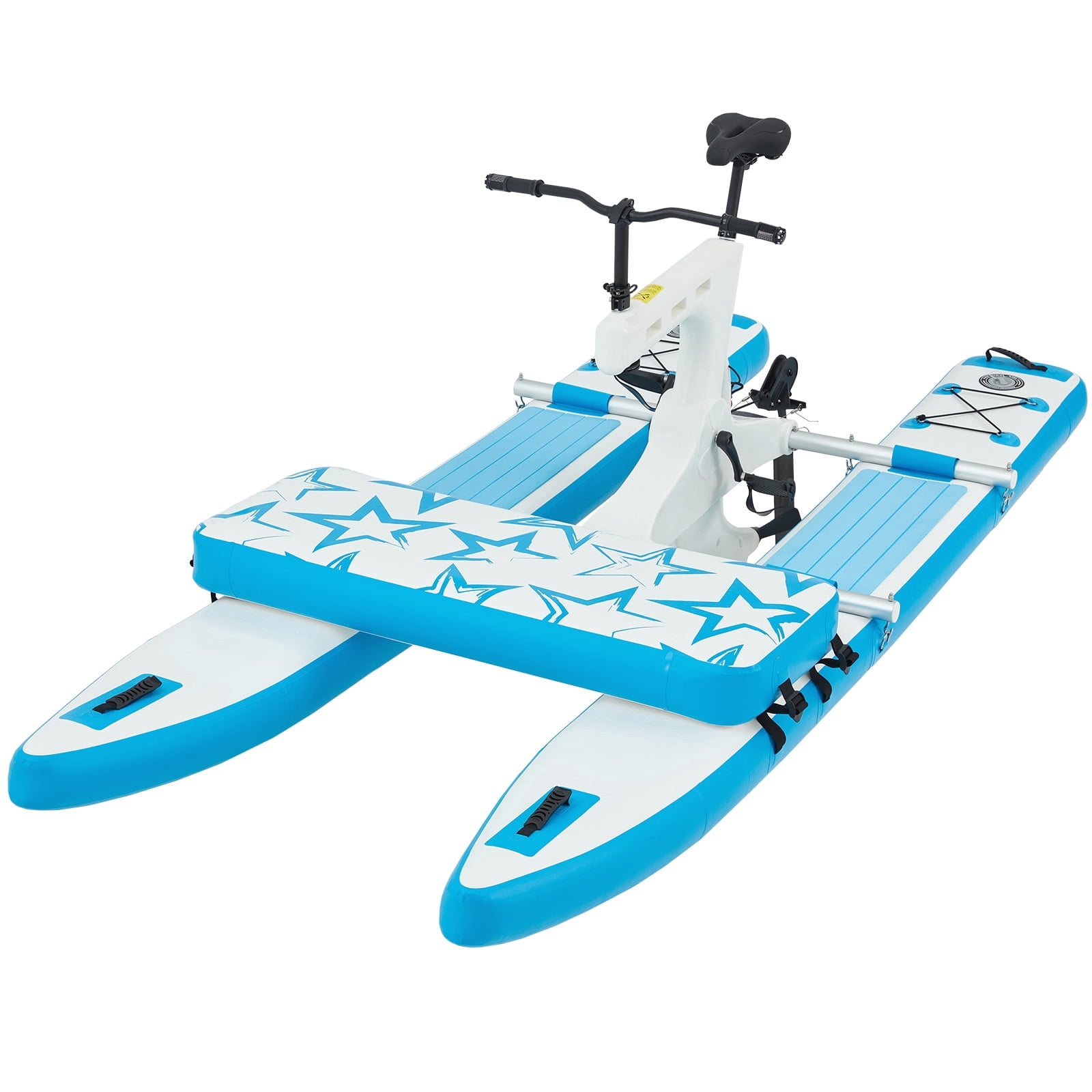 Danrelax Inflatable Water Bike Kayak Bikeboat Hybrid, Portable Durable PVC EVA Material, 1 Person, 400 lb Capacity, 120.08 in Length