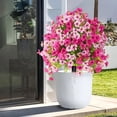 thumbnail image 3 of HWRETIE Artificial Violet Flowers with Stakes,Faux Plants for Outdoor Garden Decor,Porch Patio Yard Spring Summer, 3 of 9