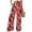 Floral Black Multicolored, variant on Womens Pants Pockets Boho Printed Elastic Waist Wide Leg Palazzo Pants for Women Work Beach Vacation Clothes