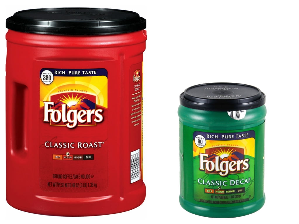 Folgers Coffee, Convenience Pack 48oz Canister of Classic Roast Coffee