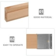 thumbnail image 6 of HOMEMAXS 1 Set Drawer Slide Wooden Cabinet Rail Track Guide Replacement Dresser Slide, 6 of 8