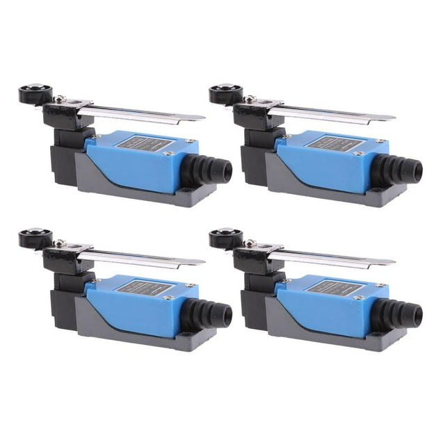 Interruptor de límite Macarena ME-8108 de Restablecimiento ático de Palanca de Rodillo Ajustable 250V 5A NO azul