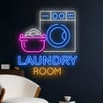 thumbnail image 2 of Handmadetneonsign Laundry Led Sign, Wardrobe Hanger Neon Sign, Laundry Led Light, Clothing Light, 2 of 5