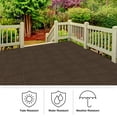 thumbnail image 5 of Pure Garden 6PK Interlocking Deck Tiles Woodgrain Outdoor Flooring, Mocha, 5 of 8
