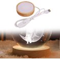 thumbnail image 4 of LED Wood Display Base With LEDs Led Lights Base Light Display Base For Boys Girls, Warm Light 7cm,White,7cm, 4 of 7