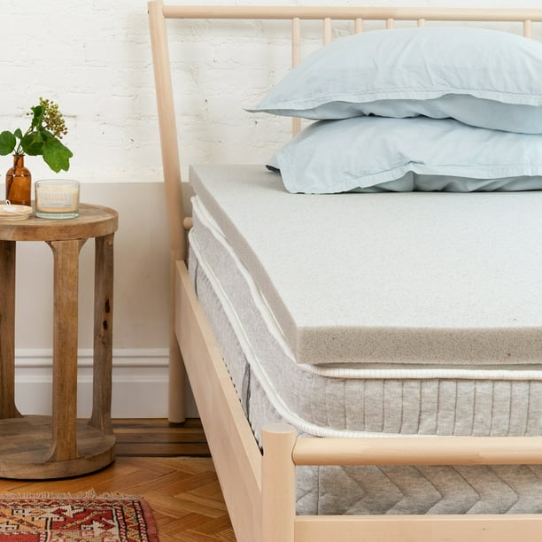 Allswell 2" Energex Foam Mattress Topper Infused with Graphite and Copper Gel, Queen