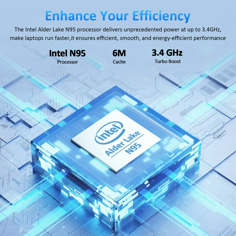 Auusda 15.6" Laptop Computer Intel N95 up to 3.4 GHz, 32GB DDR4 RAM, 1TB NVMe SSD, Windows 11 Pro