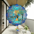 thumbnail image 2 of Liranovly 3D Metal Hummingbird Wind Spinner-Hanging 12in Spinfinity Designs Wind Spinners for Outdoor & Indoor Decorations, 2 of 7
